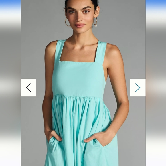 ANTHROPOLOGIE SQUARE NECK TIERED DRESS - Picture 4 of 6